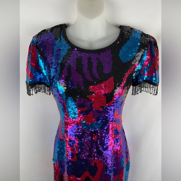 Sequin Multicolor Dress - Picture 5 of 15